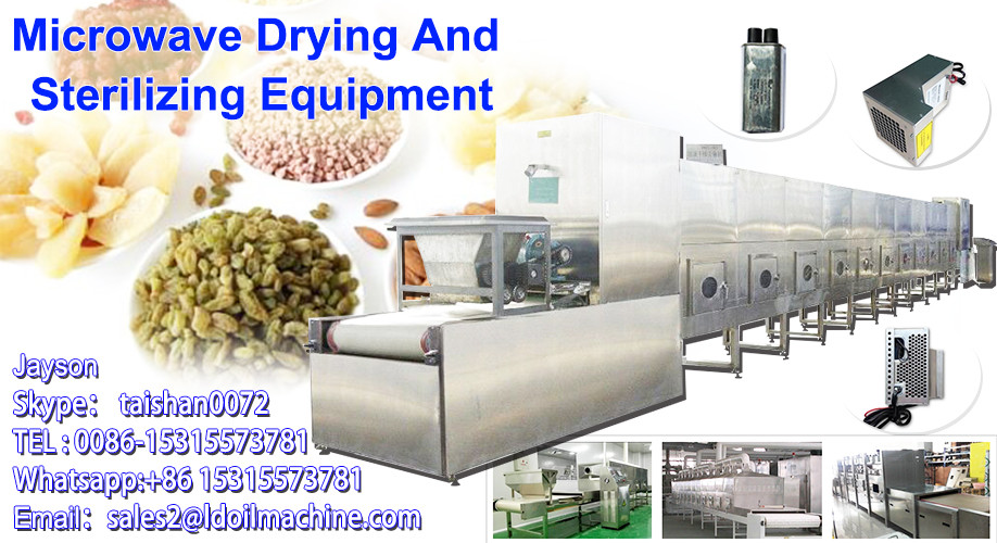 Microwave prawn drying and sterilization facility