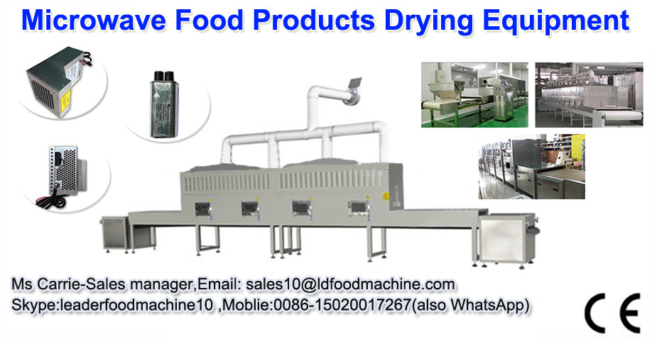Microwave prawn drying and sterilization facility