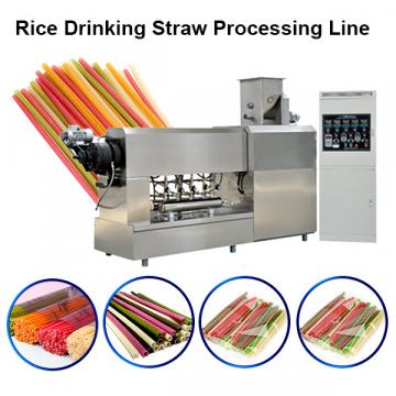 Full Automatic single screw extruder pasta straw making machine