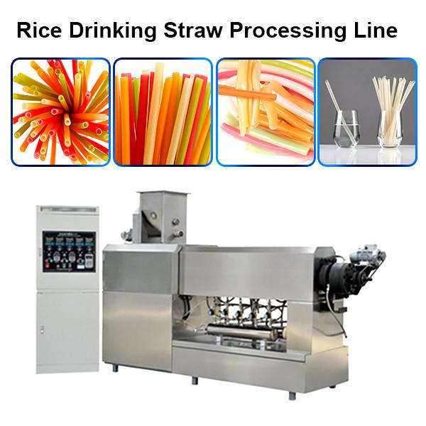 Natural rice flour drinking straw making machine pasta straw making machine #3 image